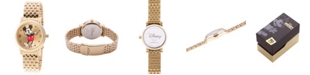 ewatchfactory Women's Disney Mickey Mouse Gold Bracelet Watch 38mm